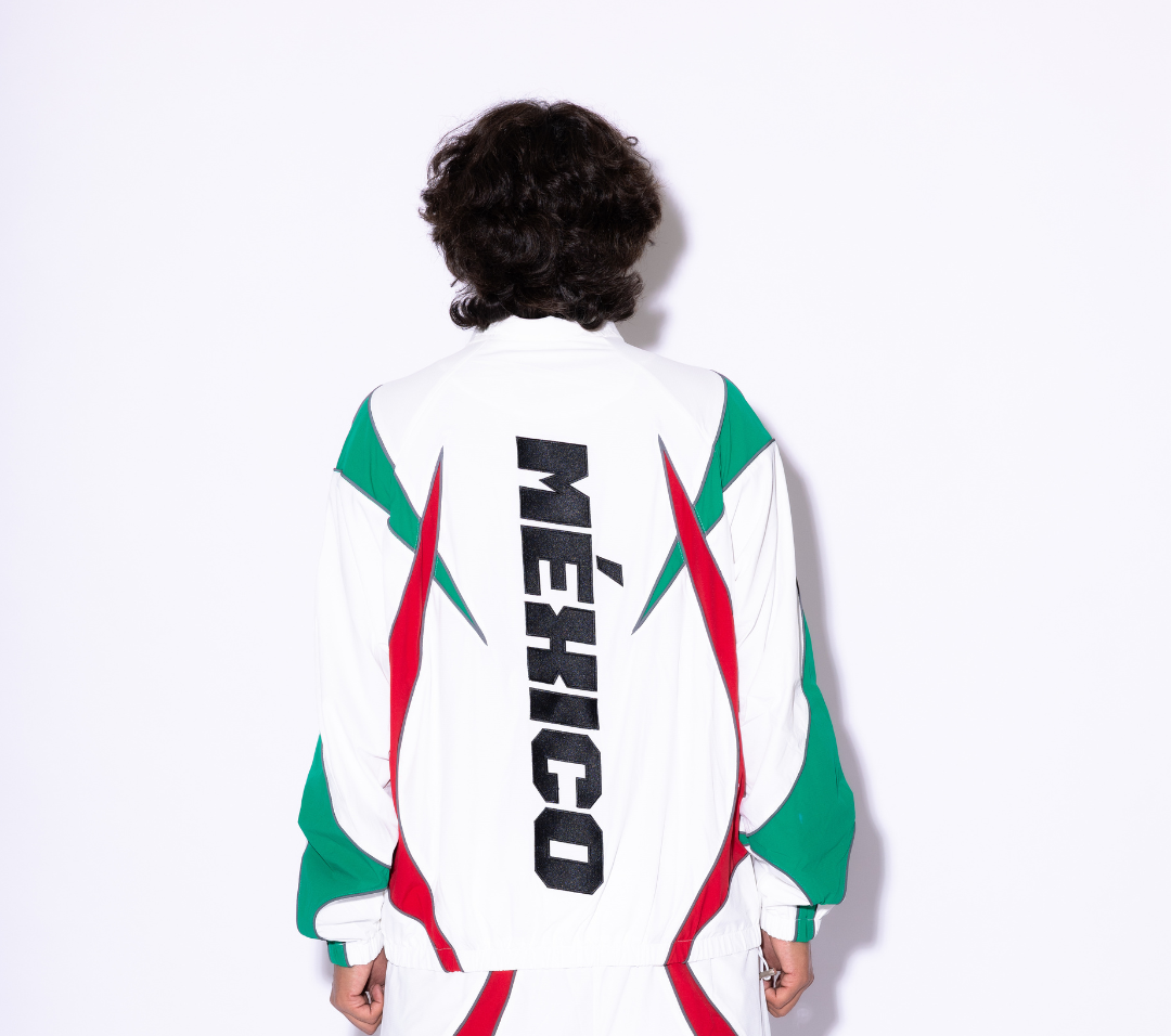 CAP CITY WHITE MEXICO TRACK JACKET