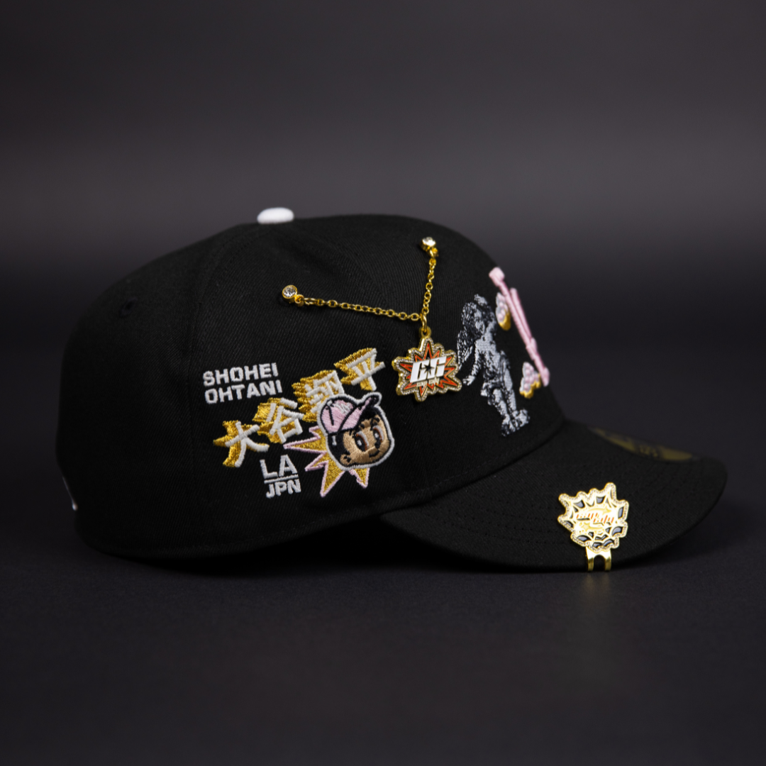 NEW ERA EXCLUSIVE 59FIFTY BLACK LOS ANGELES DODGERS "HEAVENLY CITY" W/ SHOHEI OHTANI SIDE PATCH