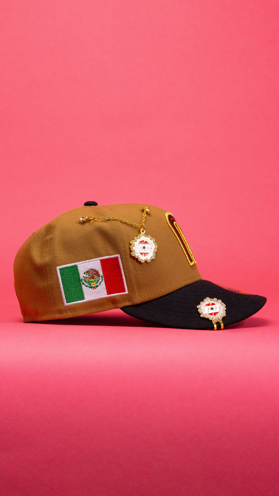 New Era Exclusive 59Fifty Khaki/Black 2026 WBC Mexico W/ Mexican Flag Side Patch
