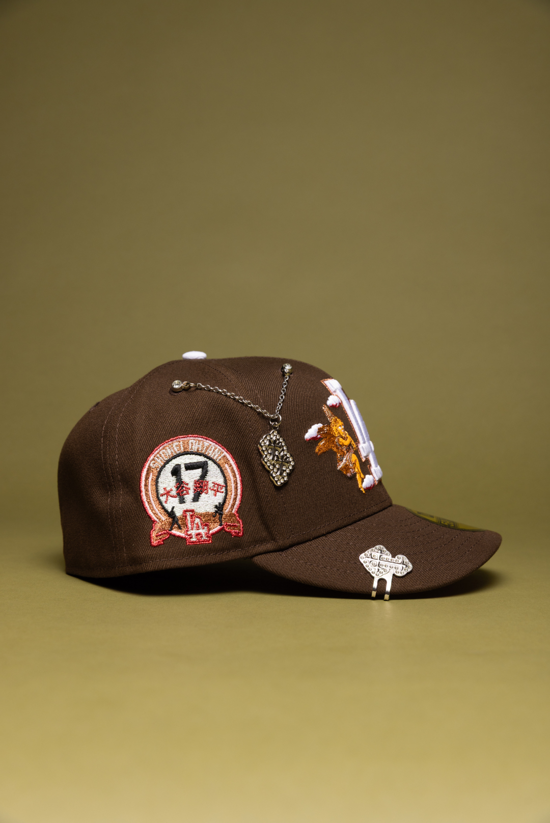 NEW ERA EXCLUSIVE 59FIFTY BROWN LOS ANGELES DODGERS "CITY OF ANGELS" W/ SHOHEI OHTANI SIDE PATCH