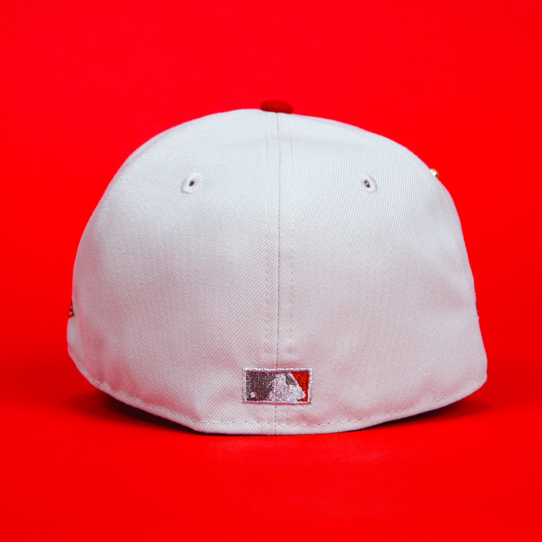NEW ERA EXCLUSIVE 59FIFTY SMOKE GREY CHICAGO WHITE SOX W/ 2005 WORLD SERIES SIDE PATCH