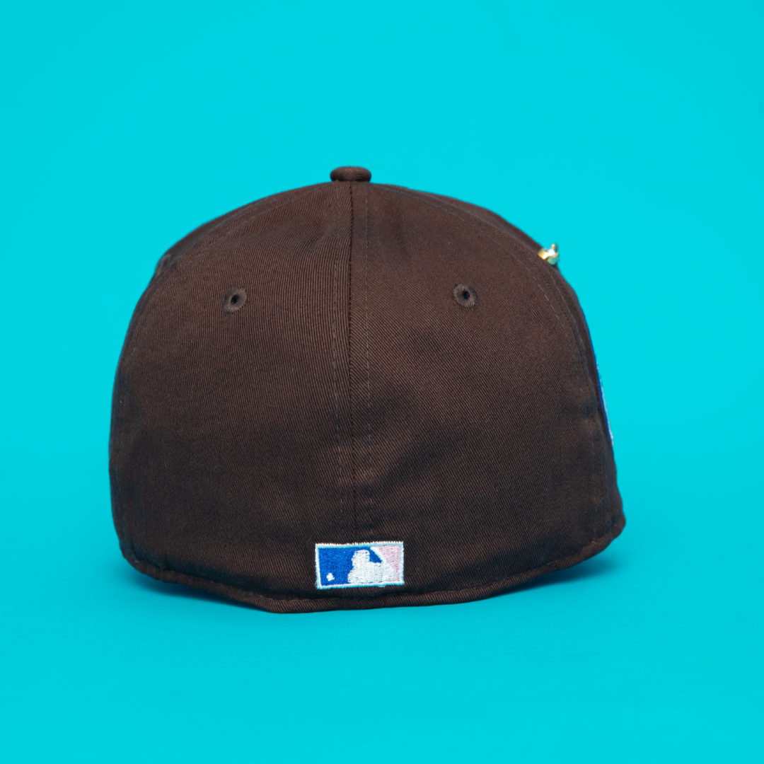 NEW ERA EXCLUSIVE 59FIFTY DARK BROWN MONTREAL EXPOS W/ 1982 ALL STAR GAME SIDE PATCH