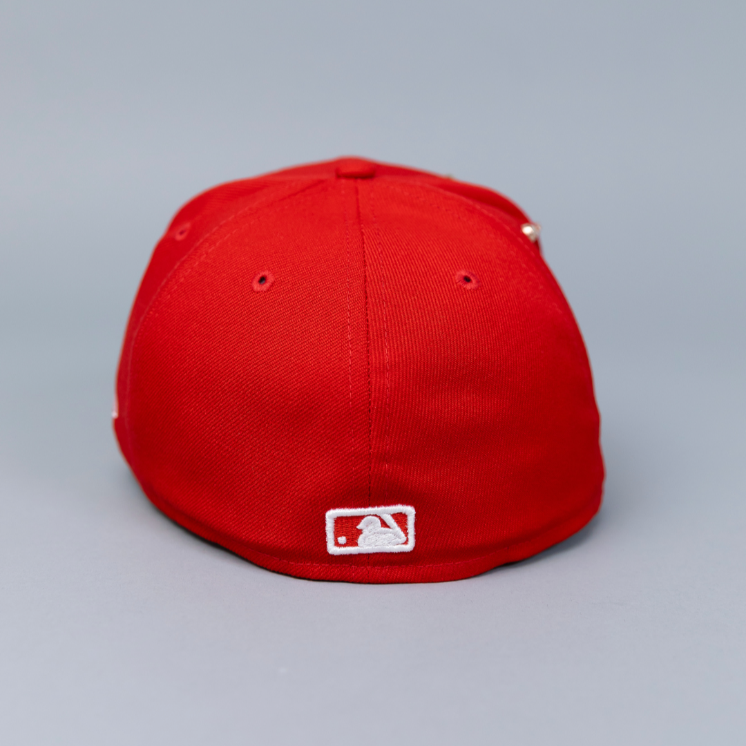 NEW ERA EXCLUSIVE 59FIFTY RED CHICAGO WHITE SOX W/ 2003 ALL STAR GAME SIDE PATCH