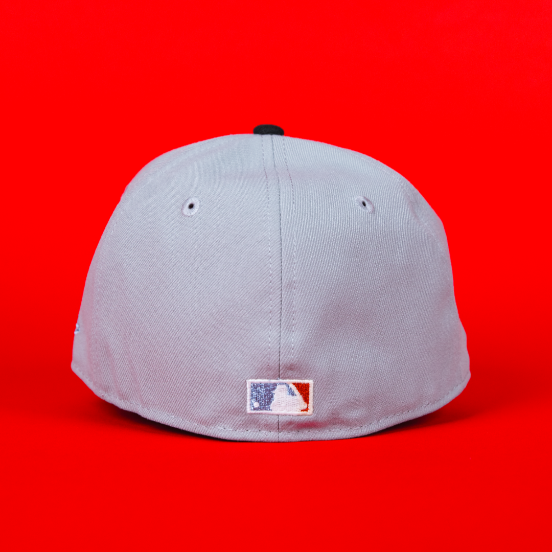 NEW ERA EXCLUSIVE 59FIFTY GREY/ BLACK TORONTO BLUEJAYS W/ 30TH SEASON SIDE PATCH
