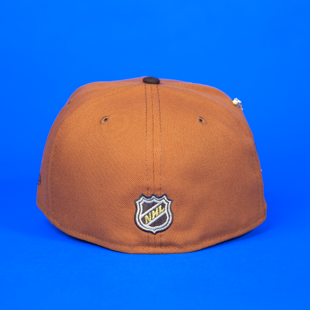 NEW ERA 59FIFTY RUST/ WALNUT ANAHEIM DUCKS W/ NHL ALL STAR GAME SIDE PATCH