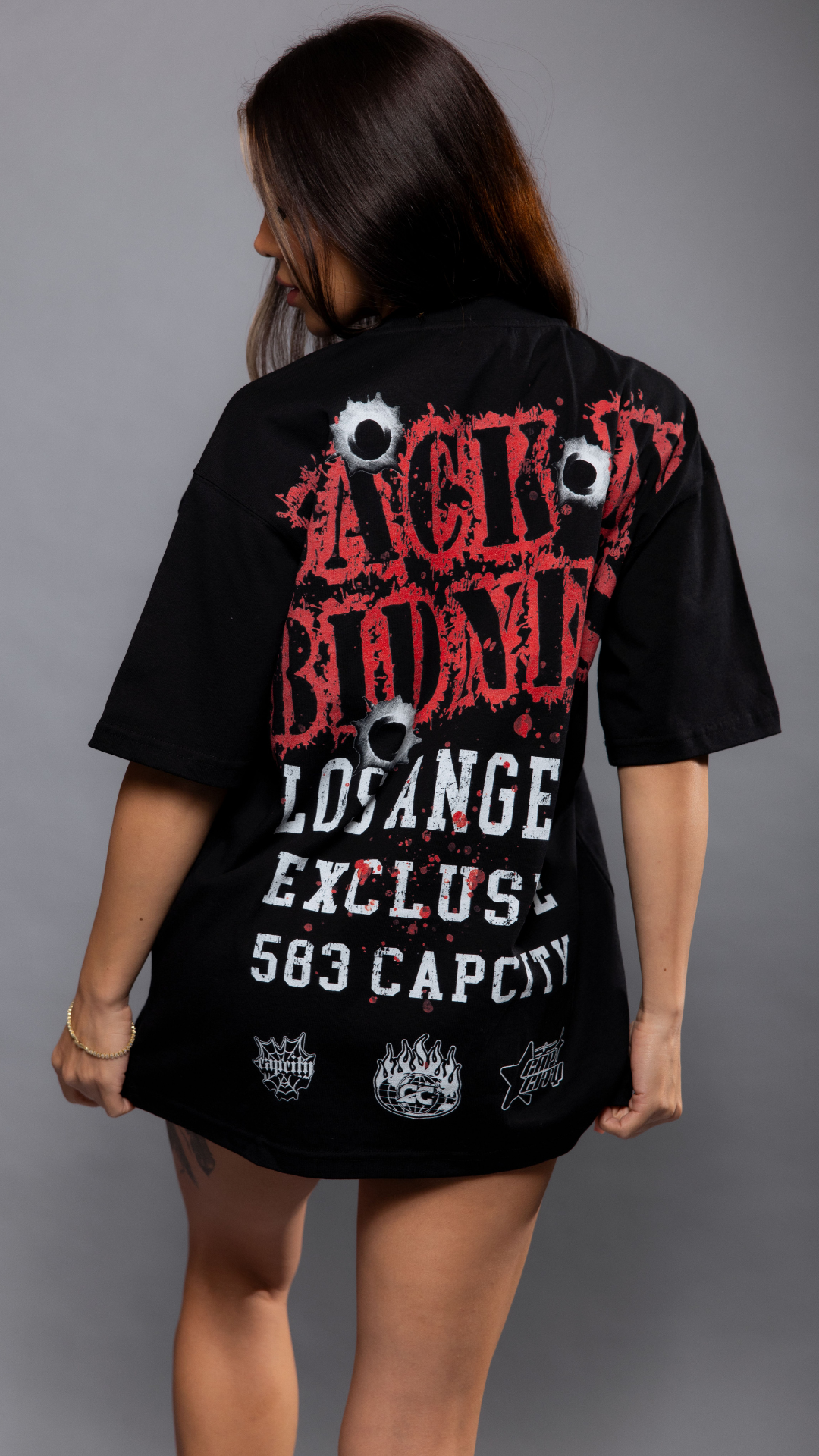 CAP CITY X SHORELINE MAFIA BLACK "LOS ANGELES EXCLUSIVE" TEE - UNISEX