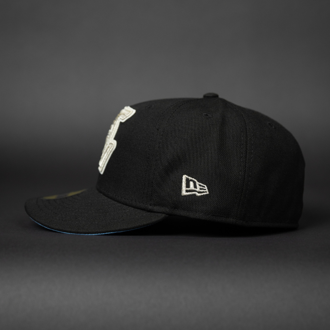 NEW ERA EXCLUSIVE 59FIFTY BLACK LOS ANGELES LAKERS