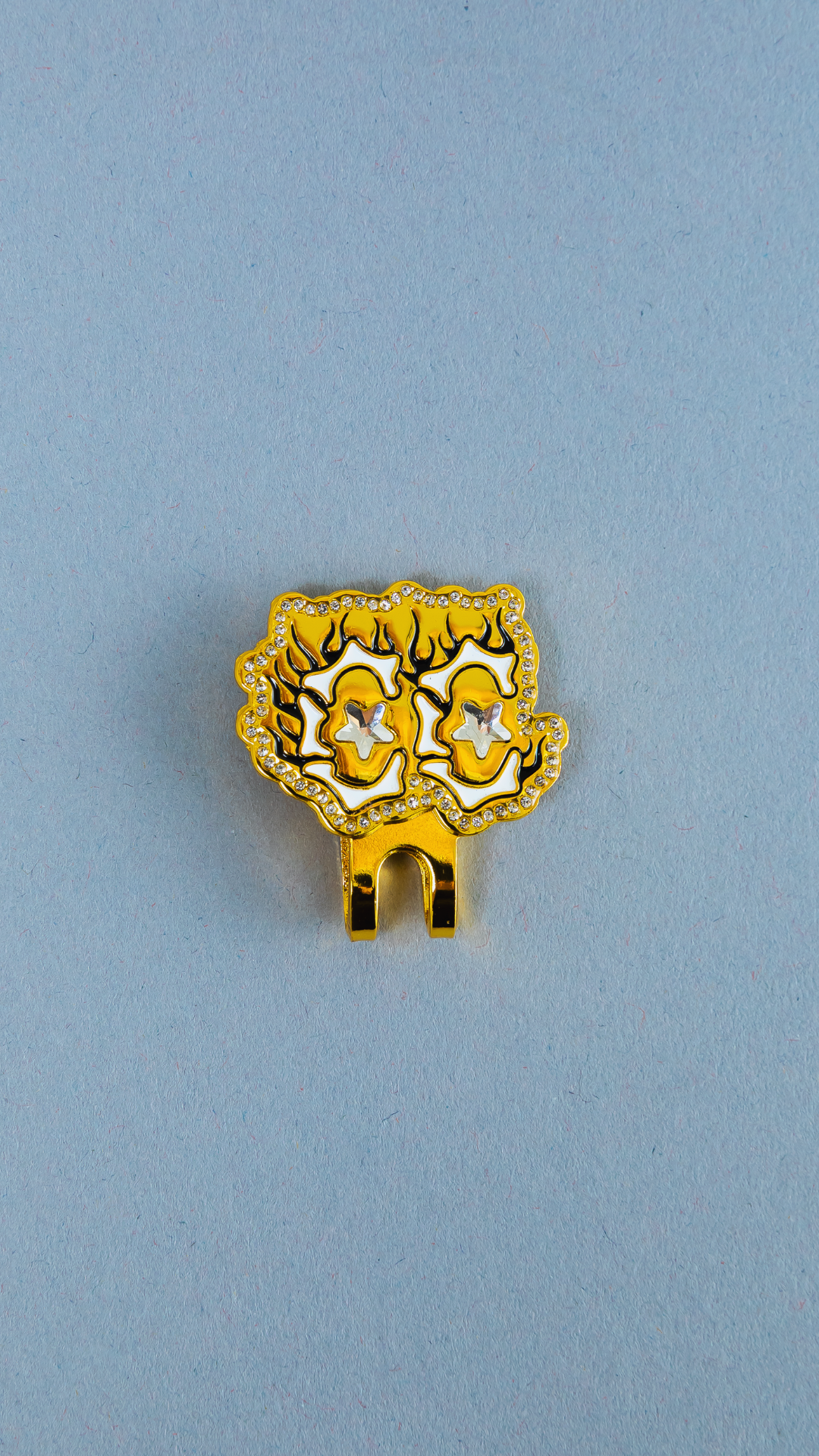 *NEW GOLD "CAP CITY" FLAME BLIP W/ RHINESTONES VERY LIMITED