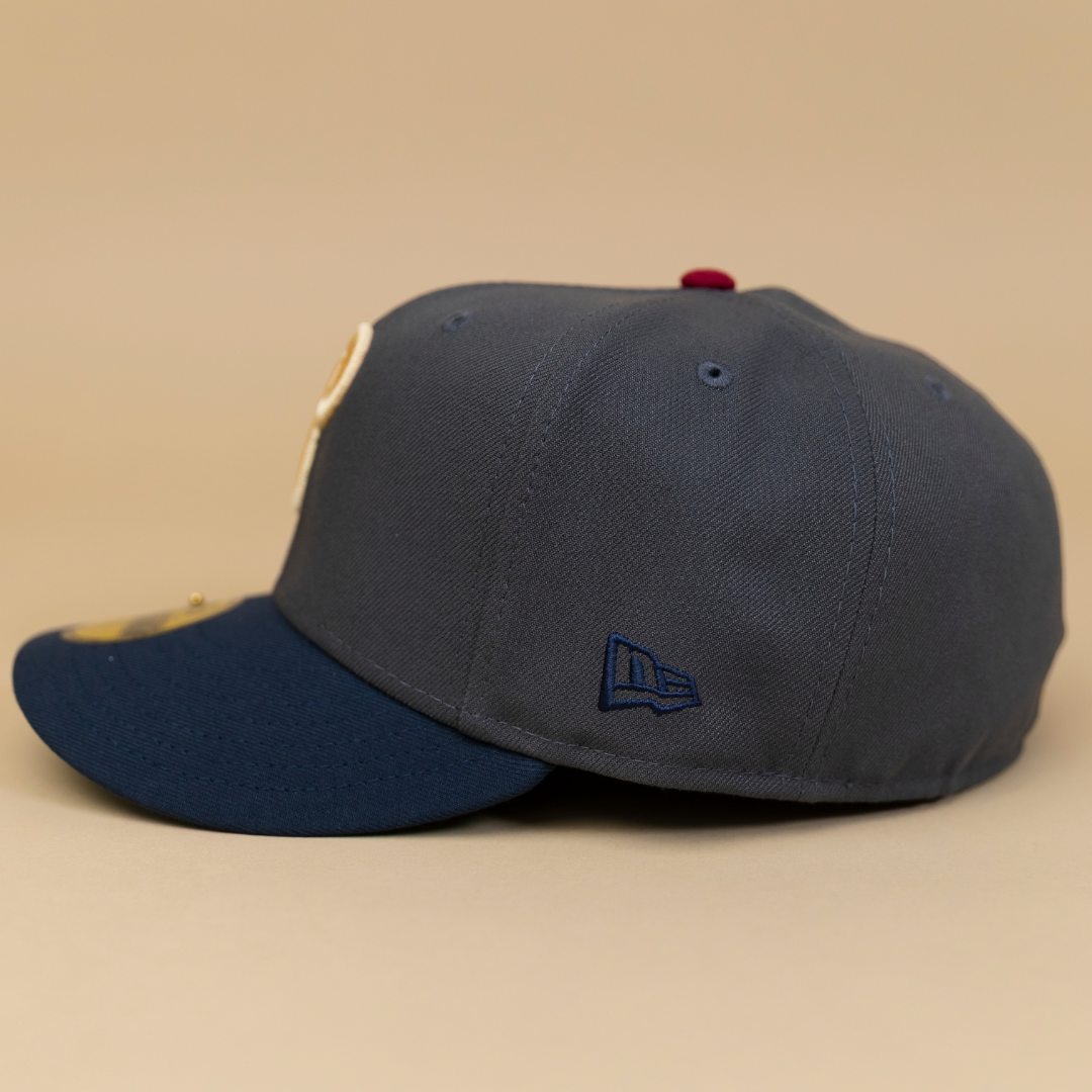 NEW ERA EXCLUSIVE 59FIFTY GREY/ NAVY PHILADELPHIA PHILLIES W/ 1996 ALL STAR GAME PATCH