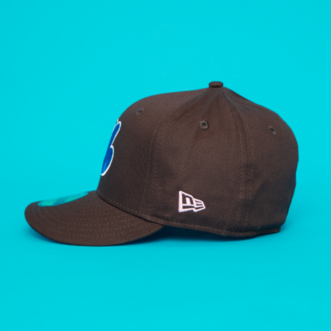 NEW ERA EXCLUSIVE 59FIFTY DARK BROWN MONTREAL EXPOS W/ 1982 ALL STAR GAME SIDE PATCH