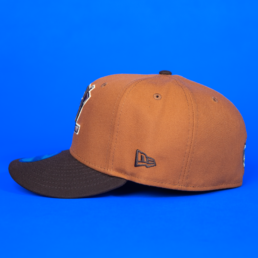 NEW ERA 59FIFTY RUST/ WALNUT ANAHEIM DUCKS W/ NHL ALL STAR GAME SIDE PATCH