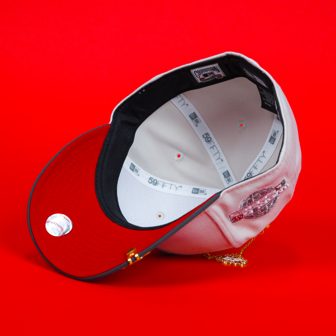 NEW ERA EXCLUSIVE 59FIFTY SMOKE GREY CHICAGO WHITE SOX W/ 2005 WORLD SERIES SIDE PATCH