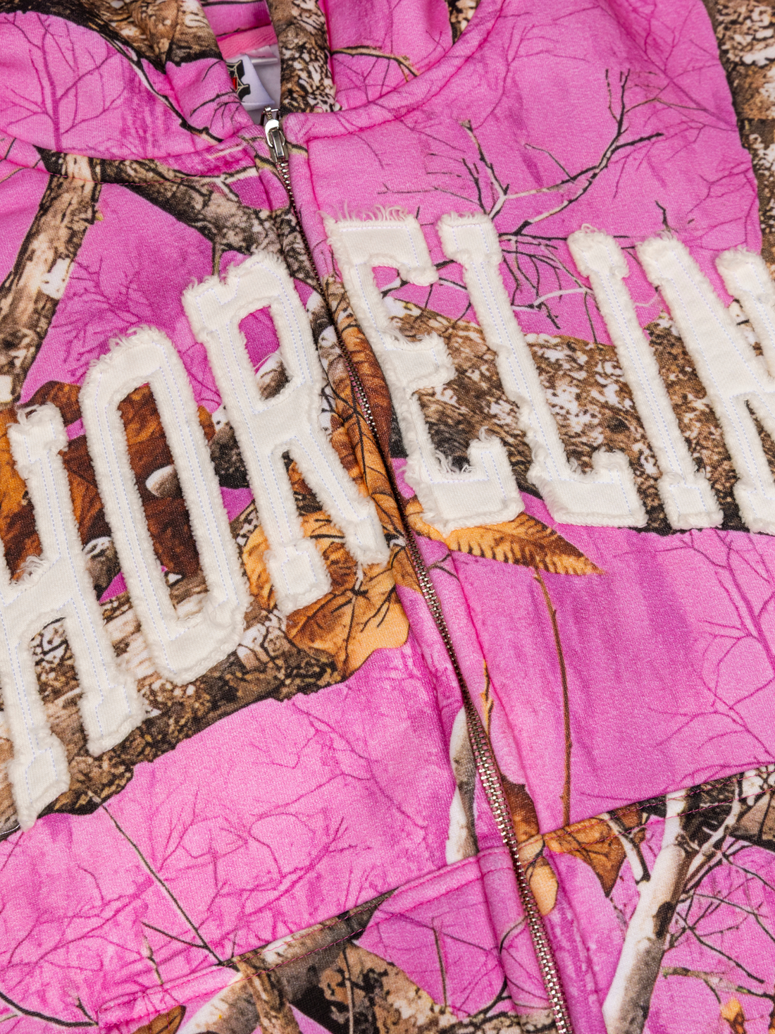 CAP CITY X SHORELINE MAFIA PINK CAMO ZIP UP HOODIE - UNISEX