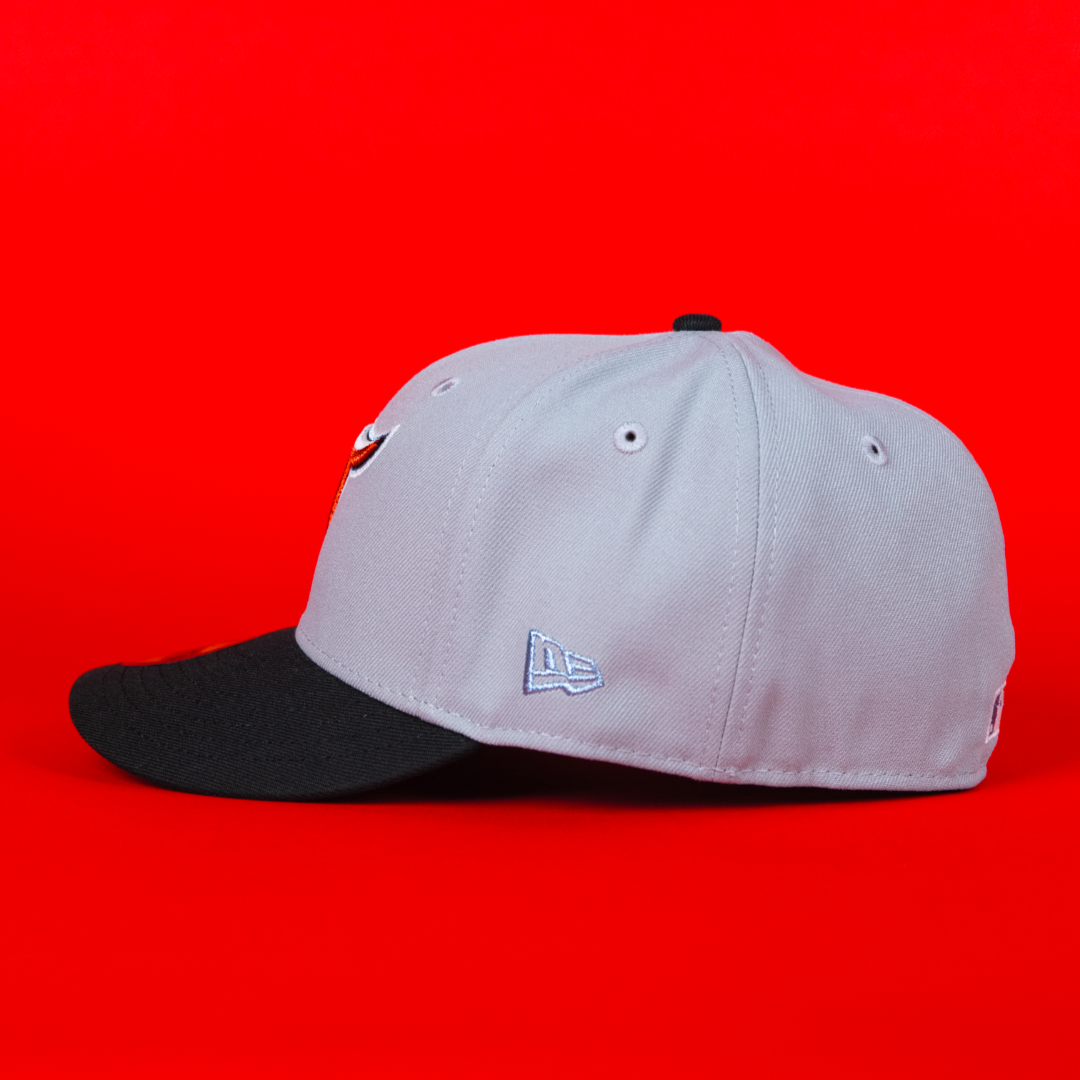 NEW ERA EXCLUSIVE 59FIFTY GREY/ BLACK TORONTO BLUEJAYS W/ 30TH SEASON SIDE PATCH