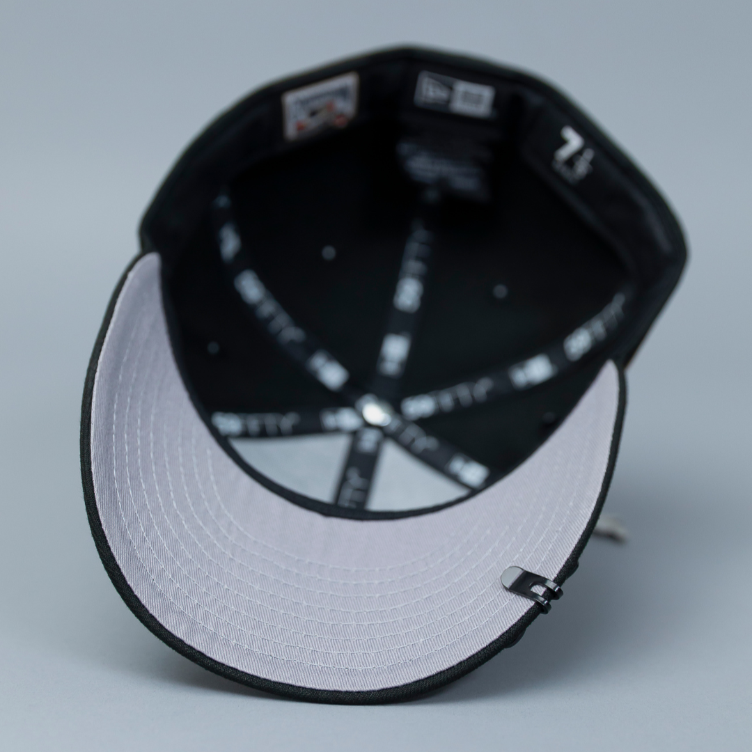 NEW ERA EXCLUSIVE 59FIFTY BLACK MONTREAL EXPOS W/ OLYMPIC STADIUM SIDE PATCH