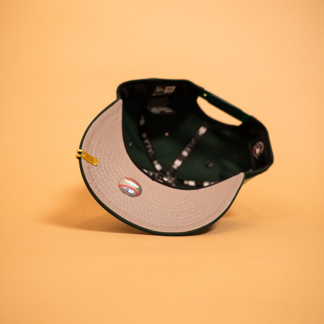 NEW ERA EXCLUSIVE 9FIFTY A-FRAME FOREST GREEN SAN FRANCISCO GIANTS W/ 2007 ALL STAR GAME SIDE PATCH