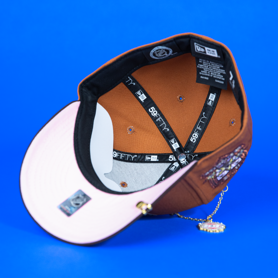 NEW ERA 59FIFTY RUST/ WALNUT ANAHEIM DUCKS W/ NHL ALL STAR GAME SIDE PATCH