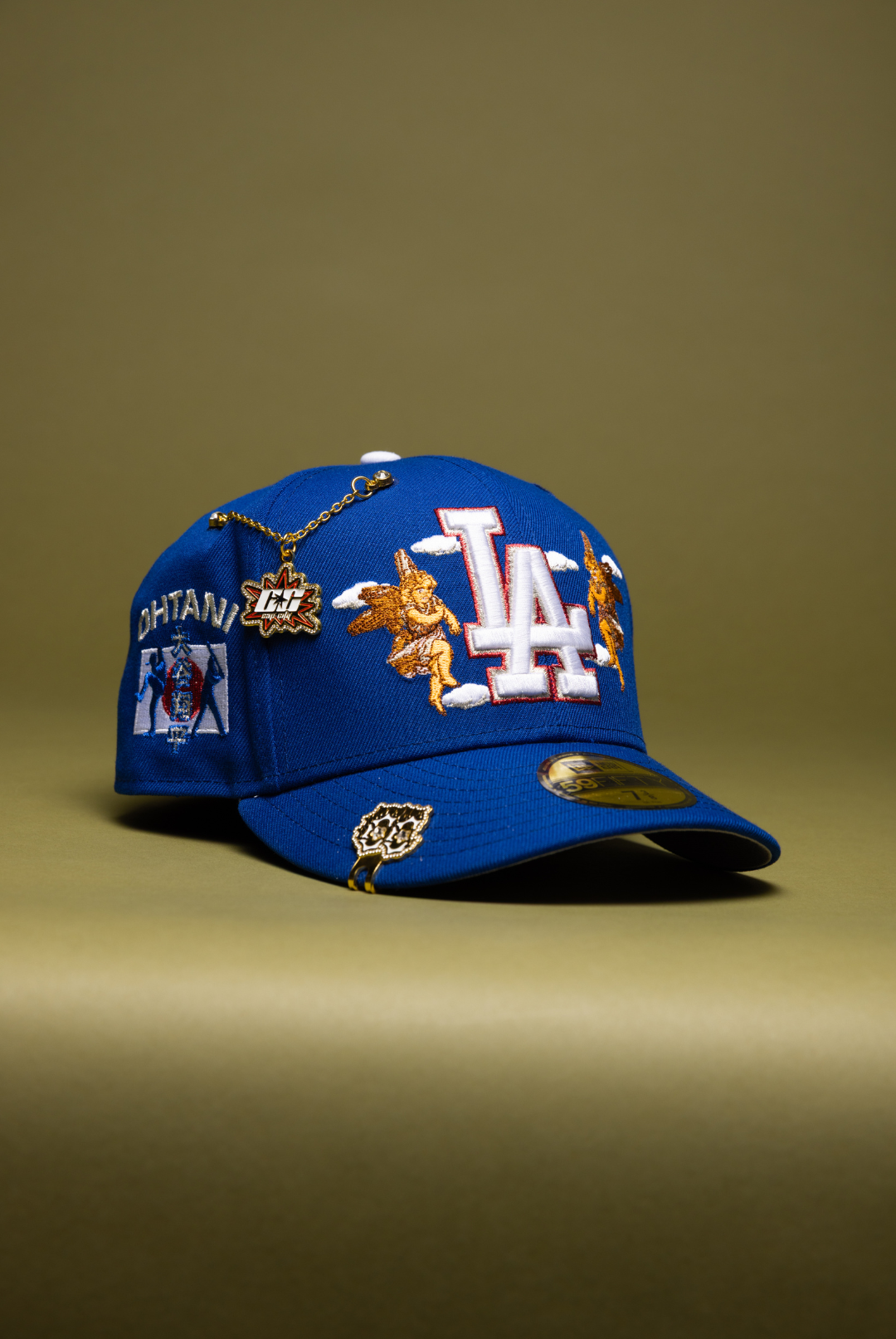 NEW ERA EXCLUSIVE 59FIFTY BLUE LOS ANGELES DODGERS "CITY OF ANGELS" W/ SHOHEI OHTANI SIDE PATCH