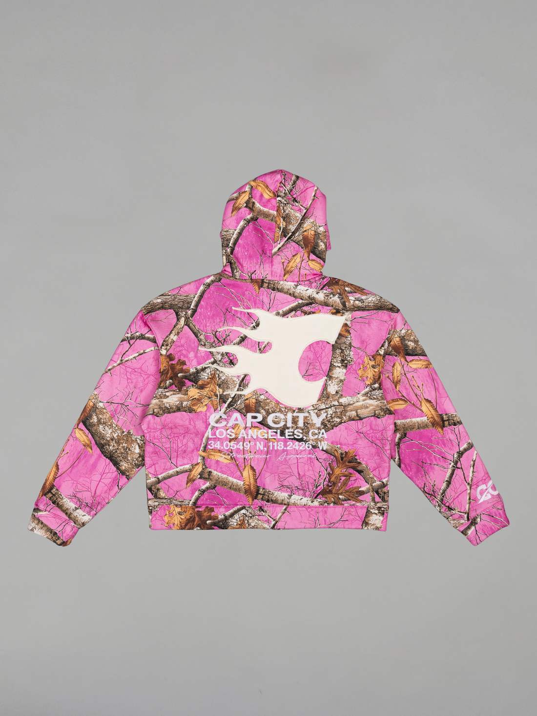 CAP CITY X SHORELINE MAFIA PINK CAMO ZIP UP HOODIE - UNISEX