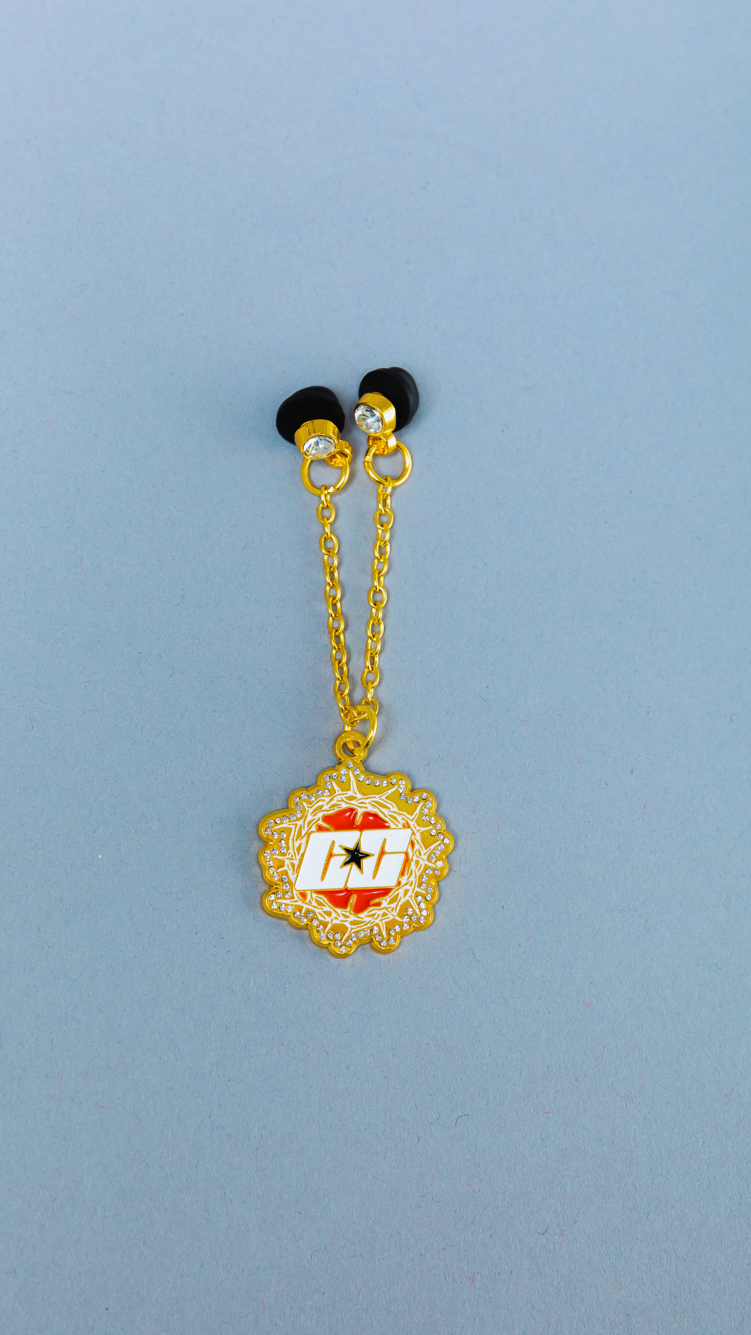 *NEW GOLD "CAP CITY" CROWN OF THORNS CHAIN W/ RHINESTONES VERY LIMITED