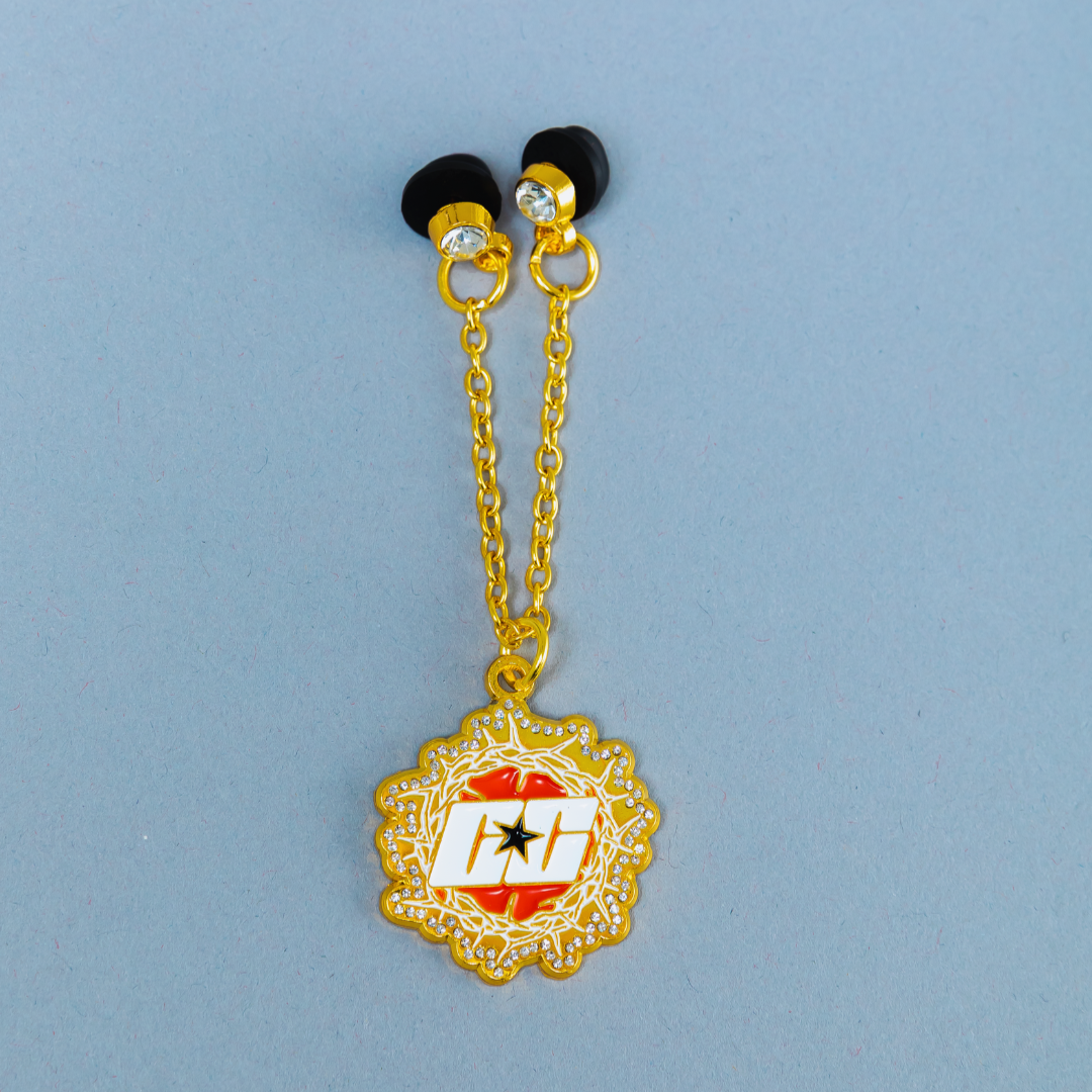 *NEW GOLD "CAP CITY" CROWN OF THORNS CHAIN W/ RHINESTONES VERY LIMITED
