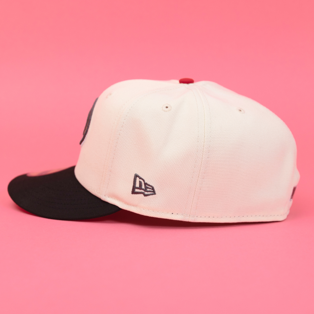 NEW ERA EXCLUSIVE 59FIFTY CHROME/ BLACK ARIZONA DIAMONDBACKS W/ 1998 INAUGURAL SEASON SIDE PATCH