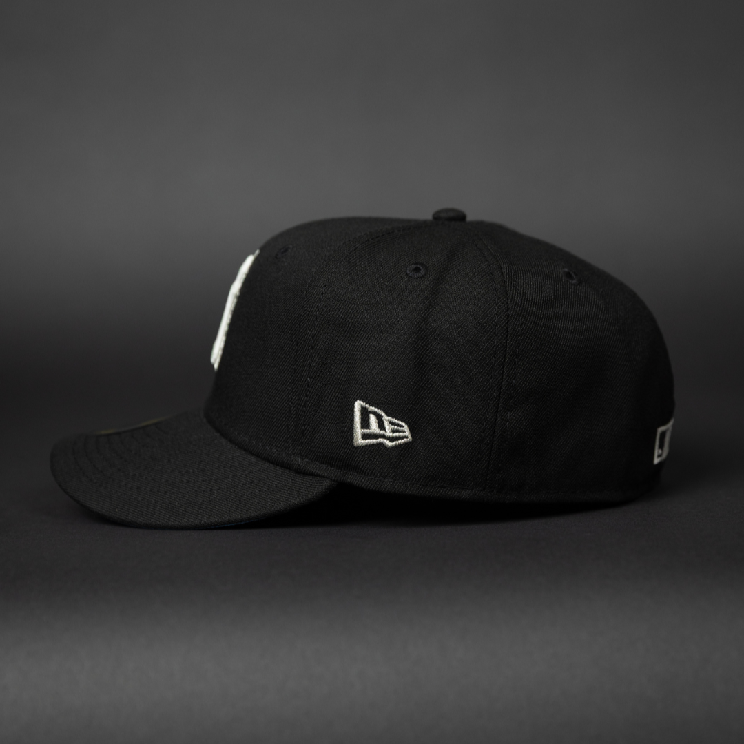 NEW ERA EXCLUSIVE 59FIFTY BLACK NEW YORK YANKEES W/ 1996 WORLD SERIES SIDE PATCH