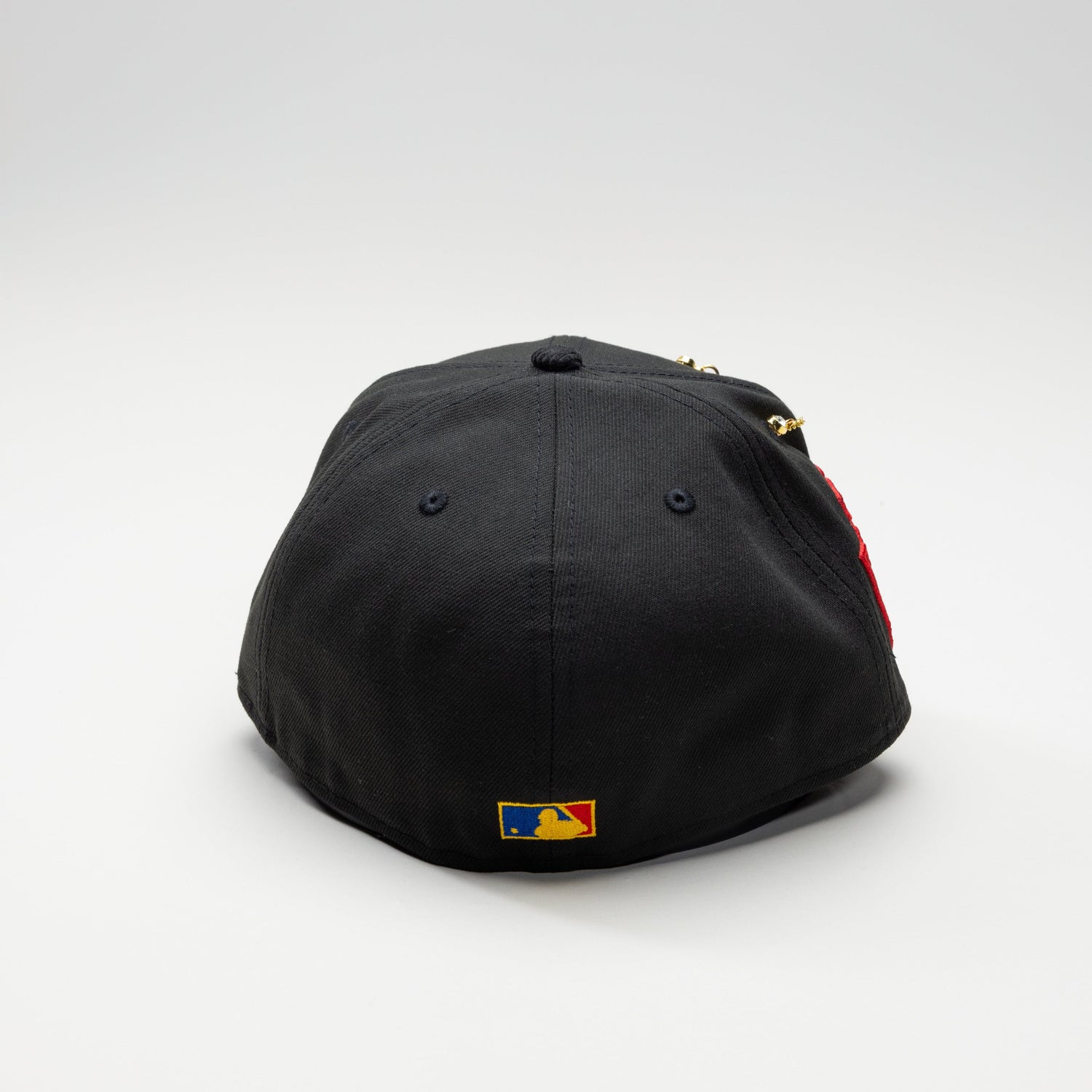 NEW ERA EXCLUSIVE 59FIFTY NAVY/RED ATLANTA BRAVES "FOR EVERY LIVING THING" W/ EMBROIDERY