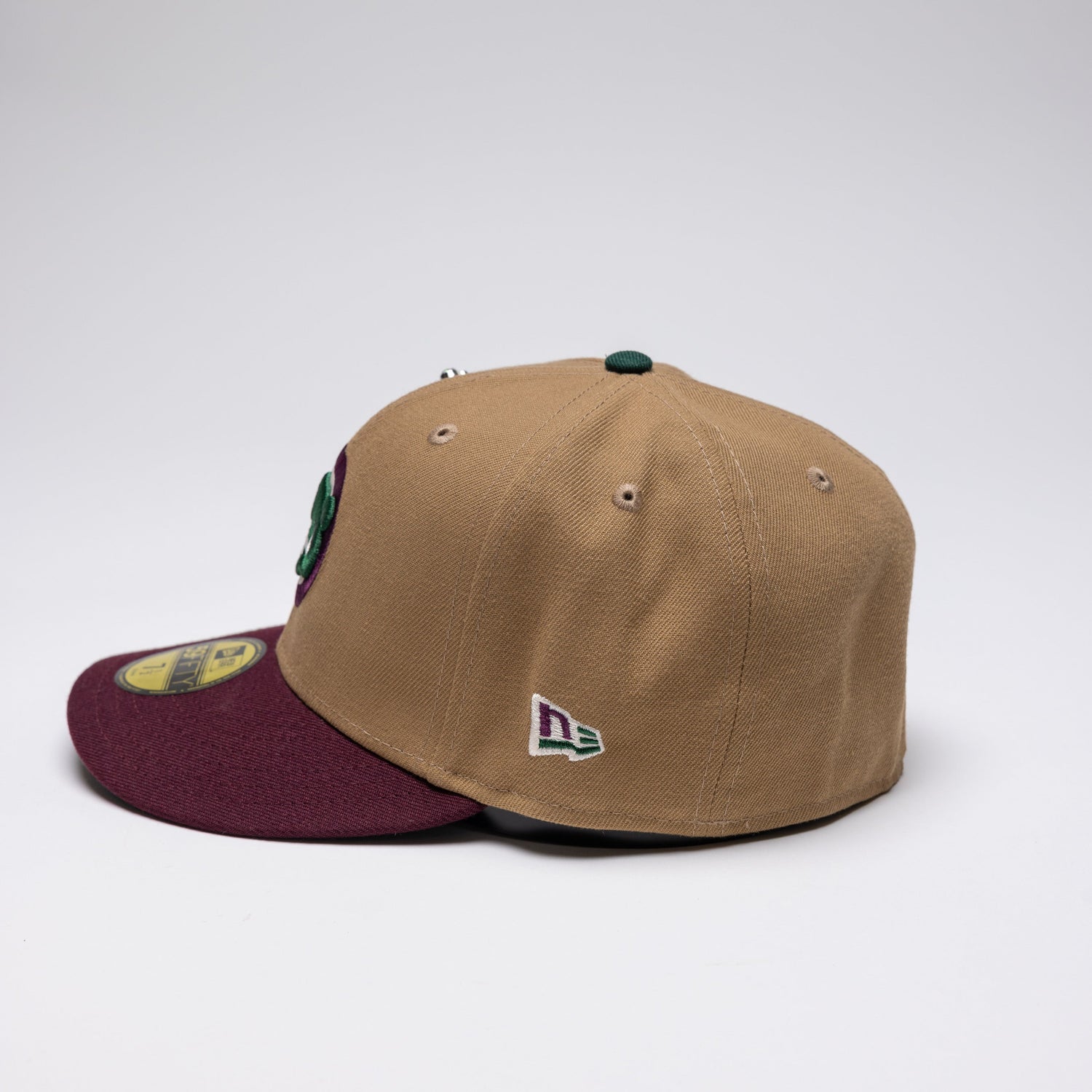 NEW ERA EXCLUSIVE 59FIFTY CAMEL BROWN/MAROON CHICAGO CUBS W/ 1990 ALL STAR GAME PATCH