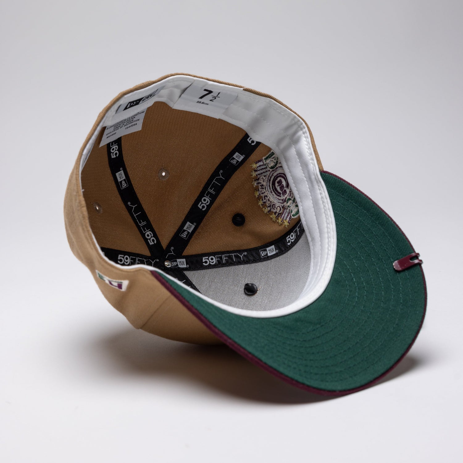 NEW ERA EXCLUSIVE 59FIFTY CAMEL BROWN/MAROON CHICAGO CUBS W/ 1990 ALL STAR GAME PATCH