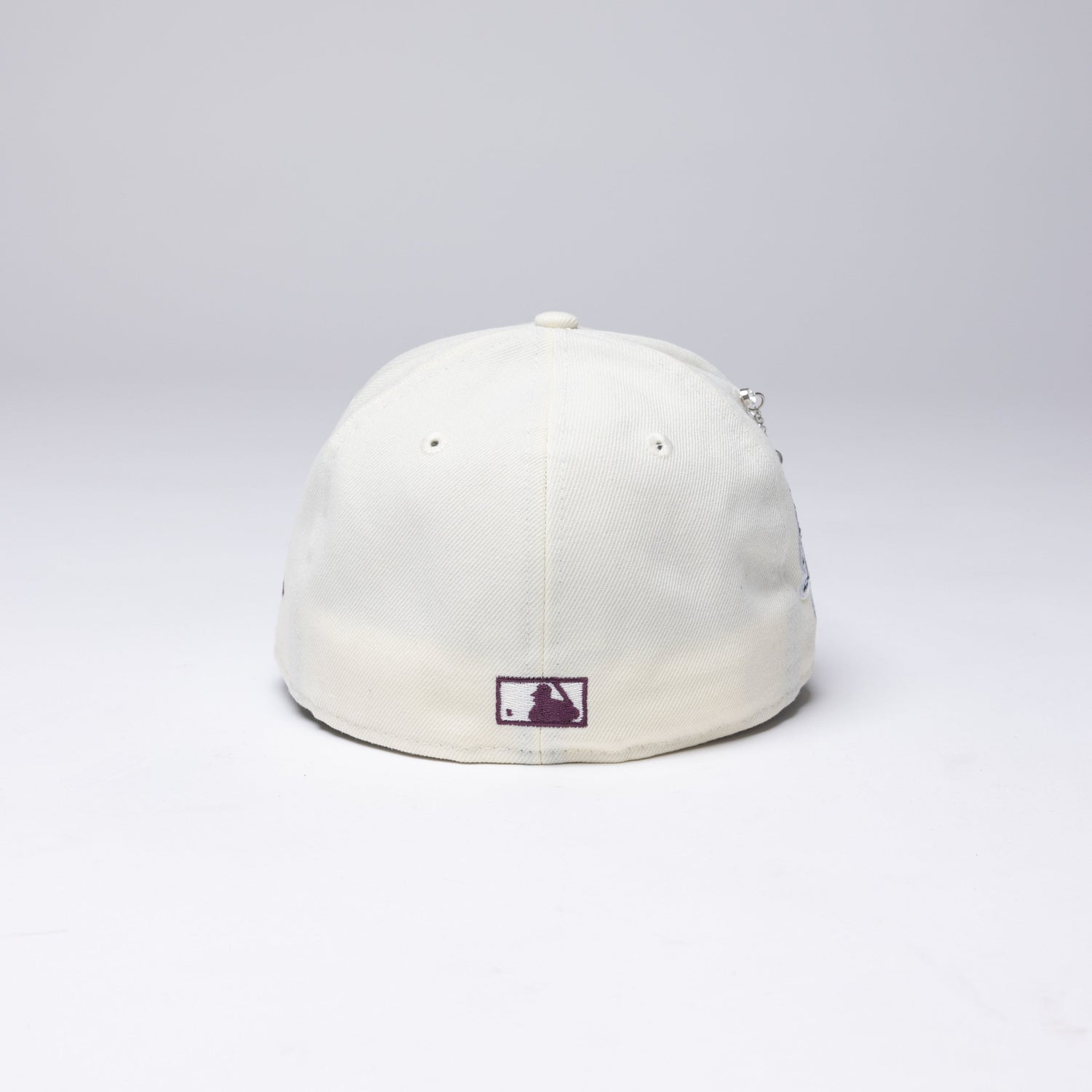 NEW ERA EXCLUSIVE 59FIFTY CHROME/ BURGUNDY LOS ANGELES DODGERS W/ 100TH ANNIVERSARY SIDE PATCH