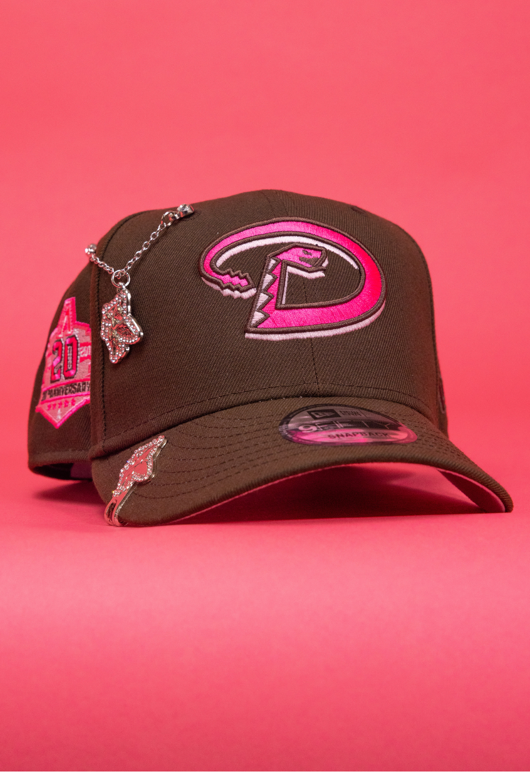 New Era Exclusive 9Fifty Brown Arizona Diamondbacks Snapback W/ 20th Anniversary Side Patch