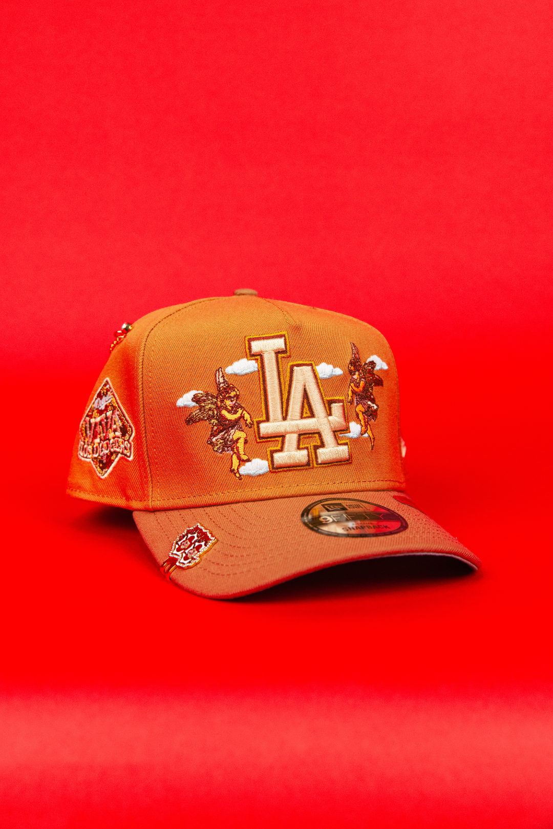 NEW ERA 9FIFTY A-FRAME BRONZE LOS ANGELES DODGERS "CITY OF ANGELS" W/ VIVA LOS DODGERS SIDE PATCH