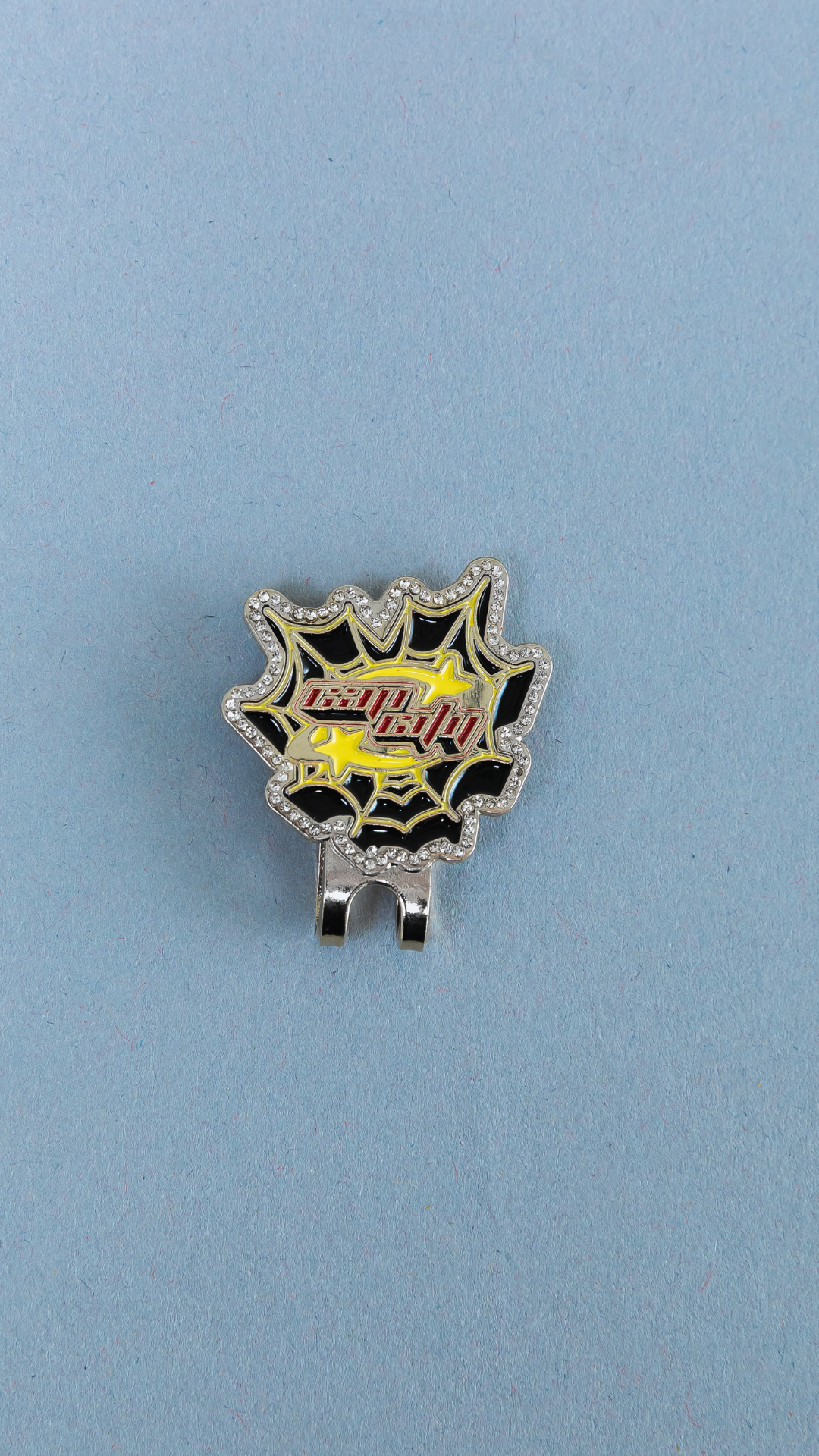 *NEW SILVER "CAP CITY" SPIDER WEB BLIP W/ RHINESTONES VERY LIMITED