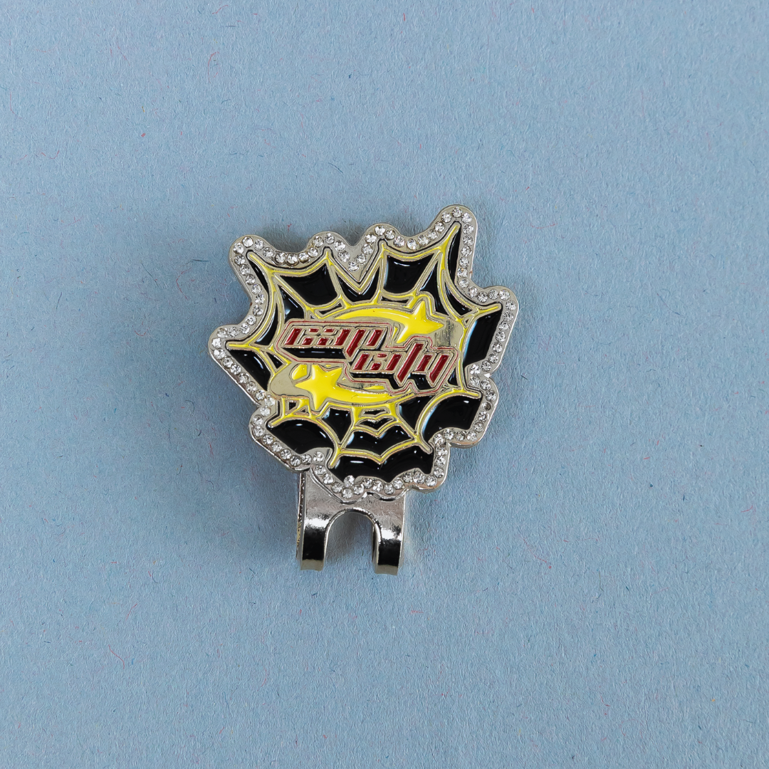 *NEW SILVER "CAP CITY" SPIDER WEB BLIP W/ RHINESTONES VERY LIMITED