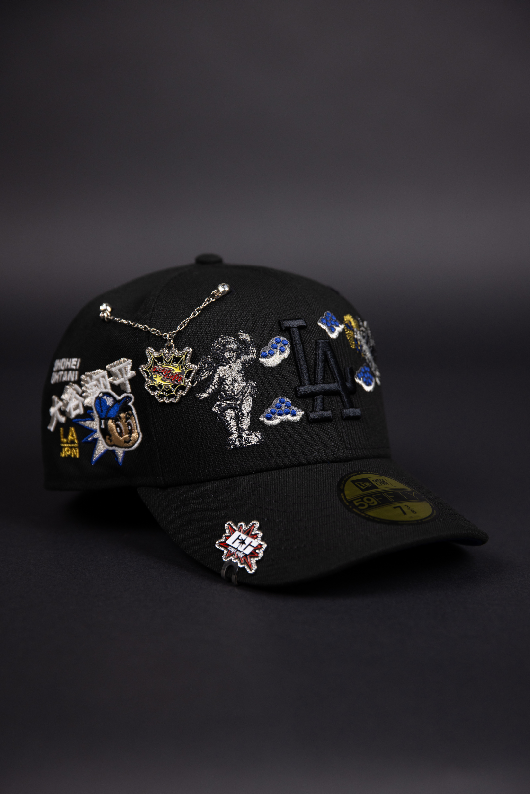 NEW ERA EXCLUSIVE 59FIFTY BLACKED OUT LOS ANGELES DODGERS "HEAVENLY CITY" W/ SHOHEI OHTANI SIDE PATCH