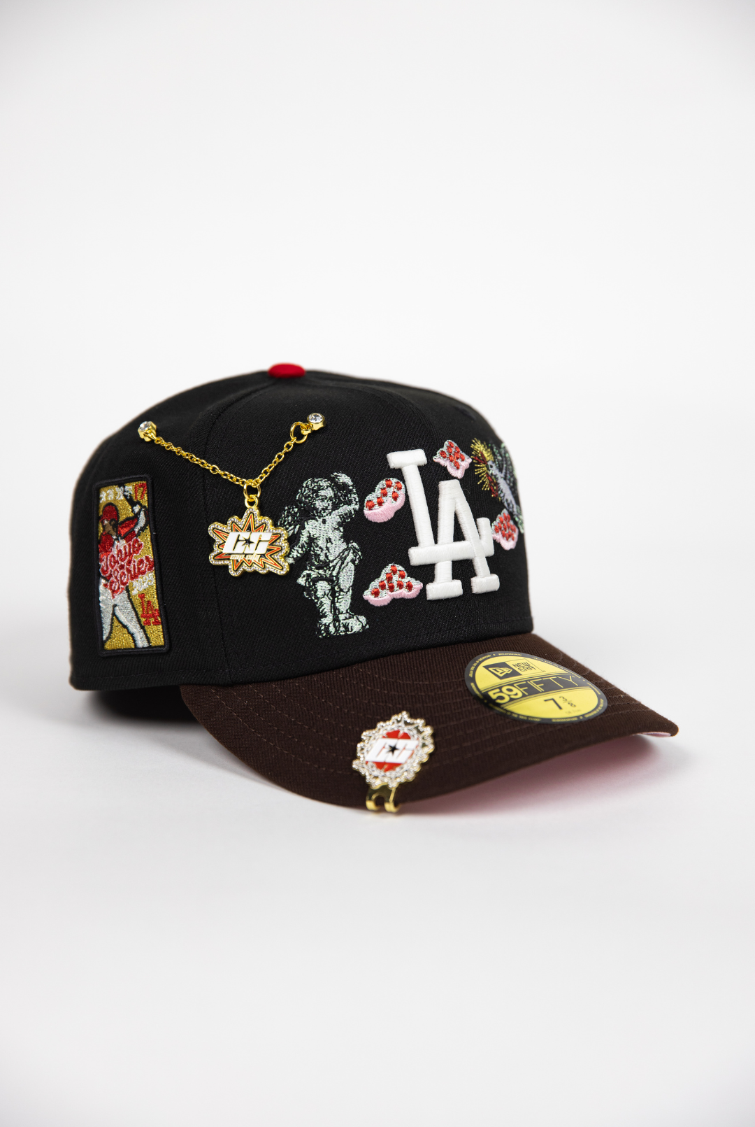 NEW ERA EXCLUSIVE 59FIFTY BLACK/ BROWN LOS ANGELES DODGERS "CITY OF ANGELS" W/ SHOHEI OHTANI SIDE PATCH