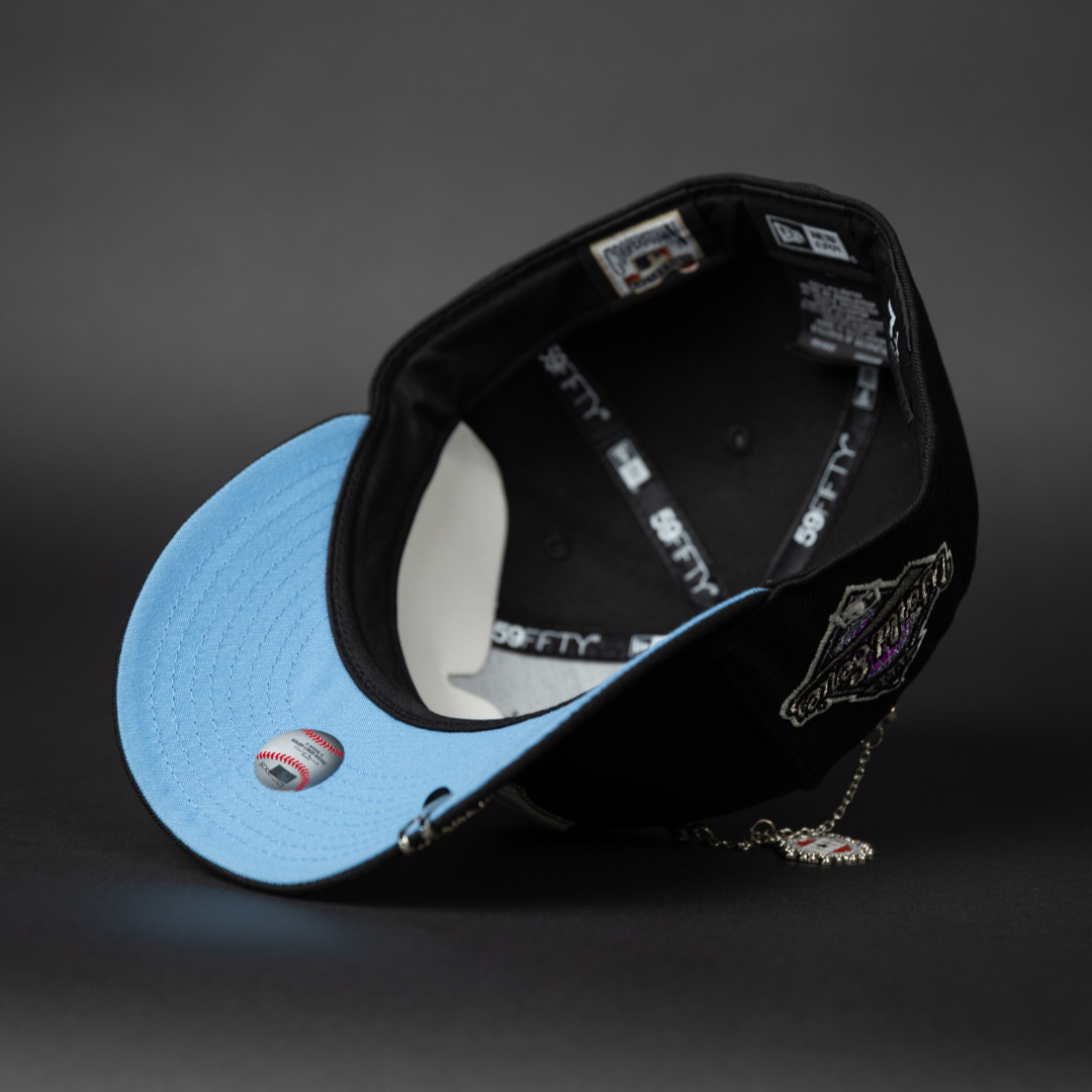 NEW ERA EXCLUSIVE 59FIFTY BLACK NEW YORK YANKEES W/ 1996 WORLD SERIES SIDE PATCH