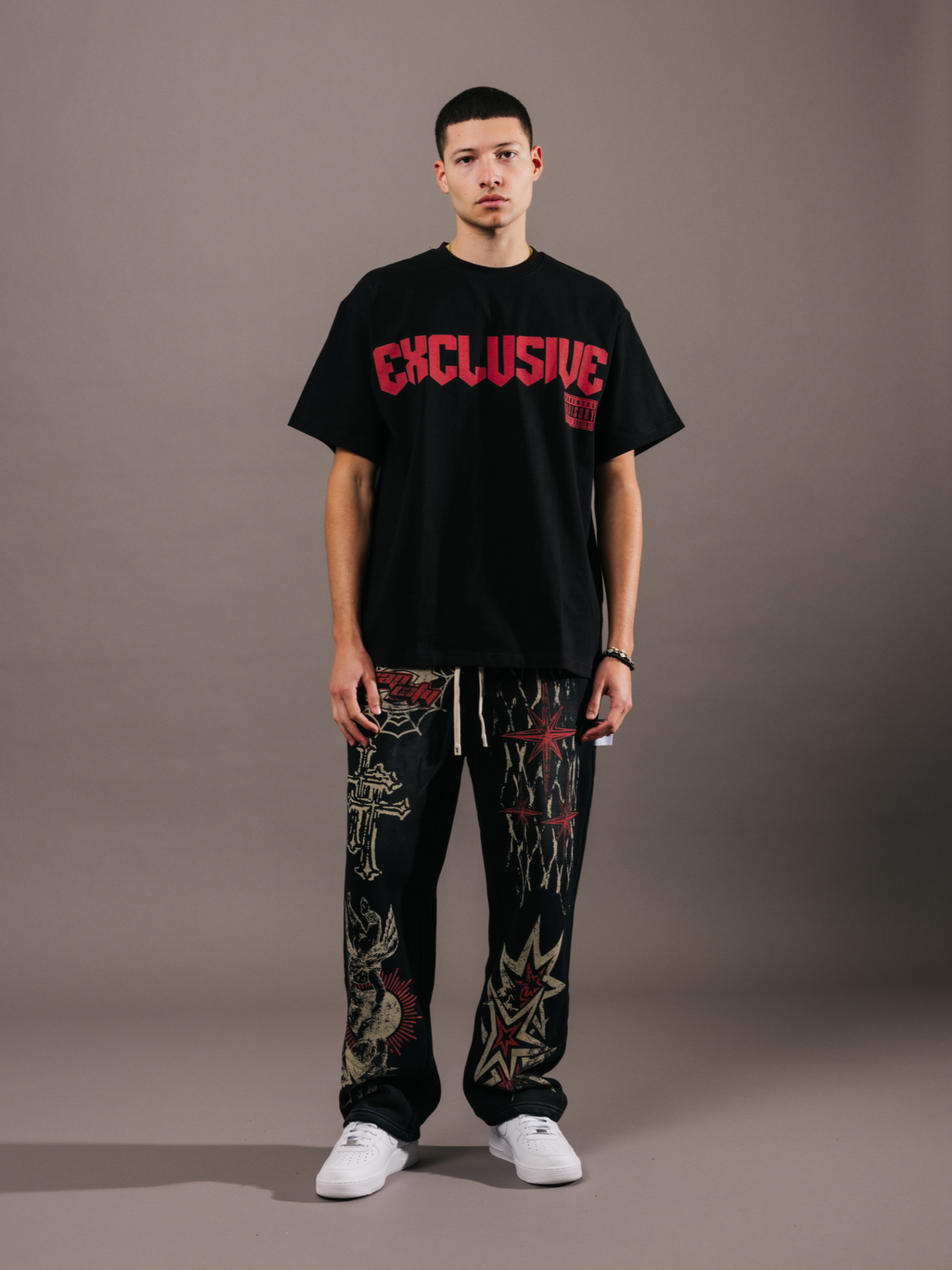 EXCLUSIVE CLUB BLACK “EXCLUSIVE CAP CITY” OVERSIZED TEE
