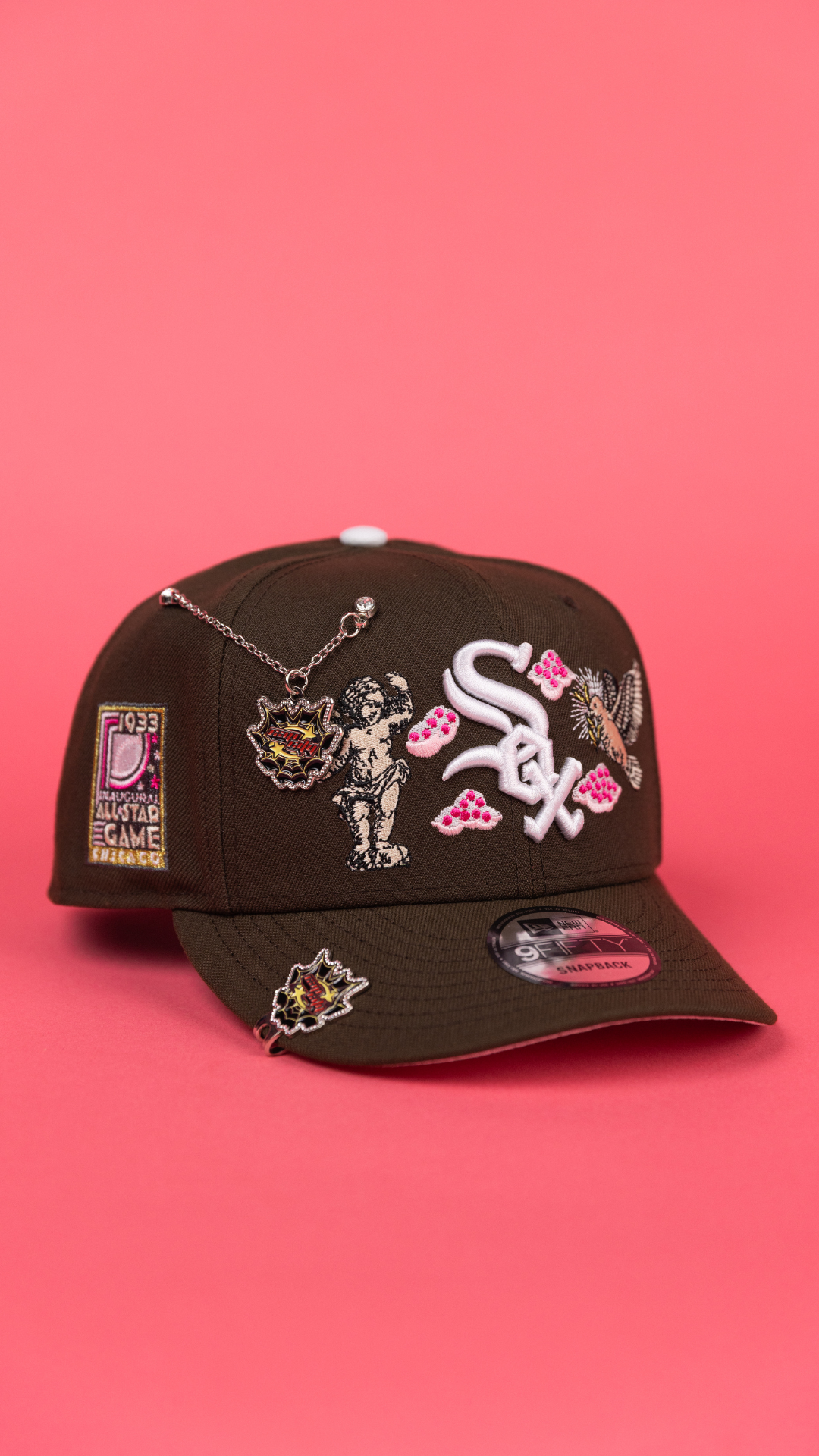 NEW ERA EXCLUSIVE  9FIFTY BROWN CHICAGO WHITE SOX "HEAVENLY CITY" SNAPBACK W/ ALL STAR GAME SIDE PATCH