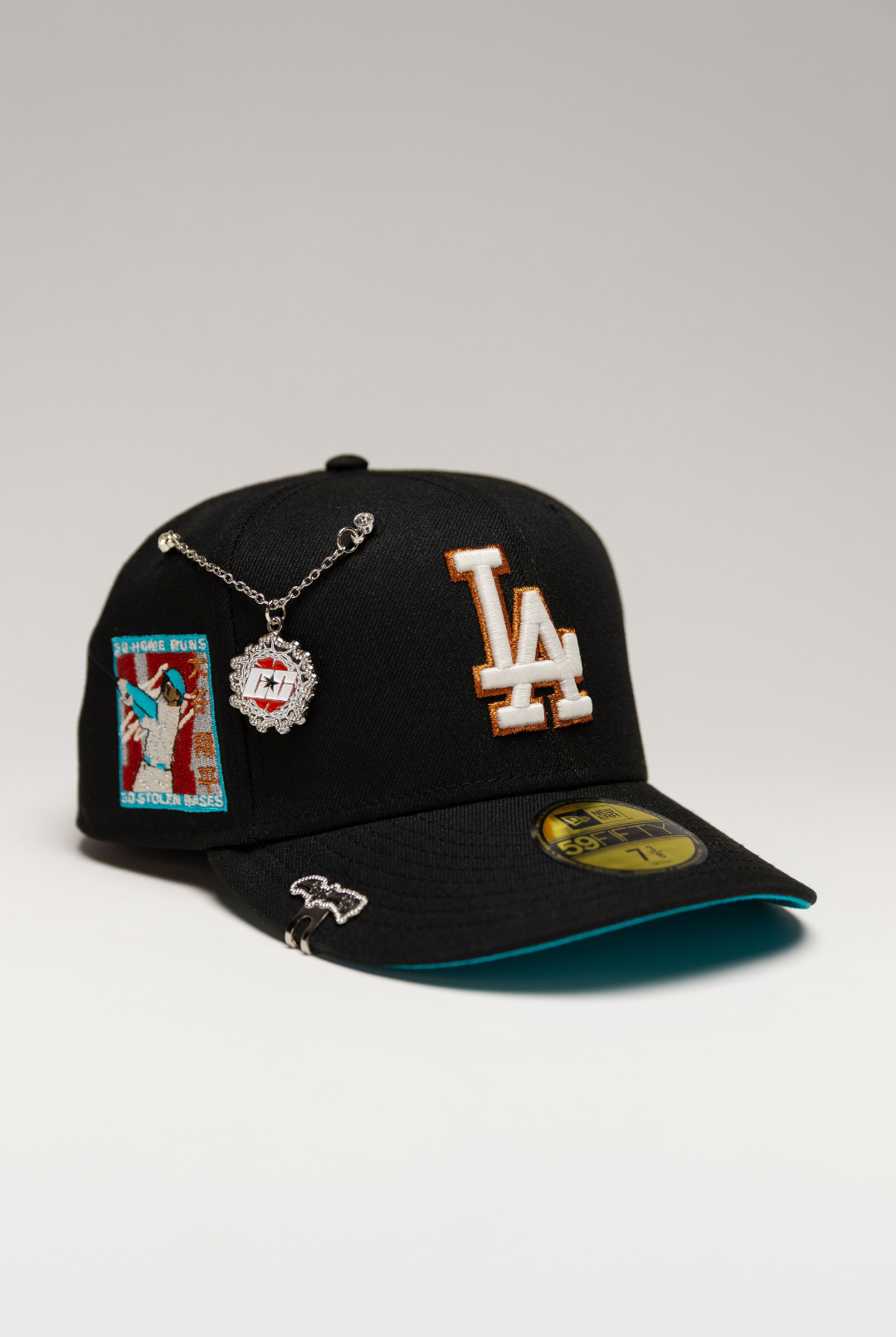 NEW ERA EXCLUSIVE 59FIFTY BLACK LOS ANGELES DODGERS W/ SHOHEI OHTANI SIDE PATCH