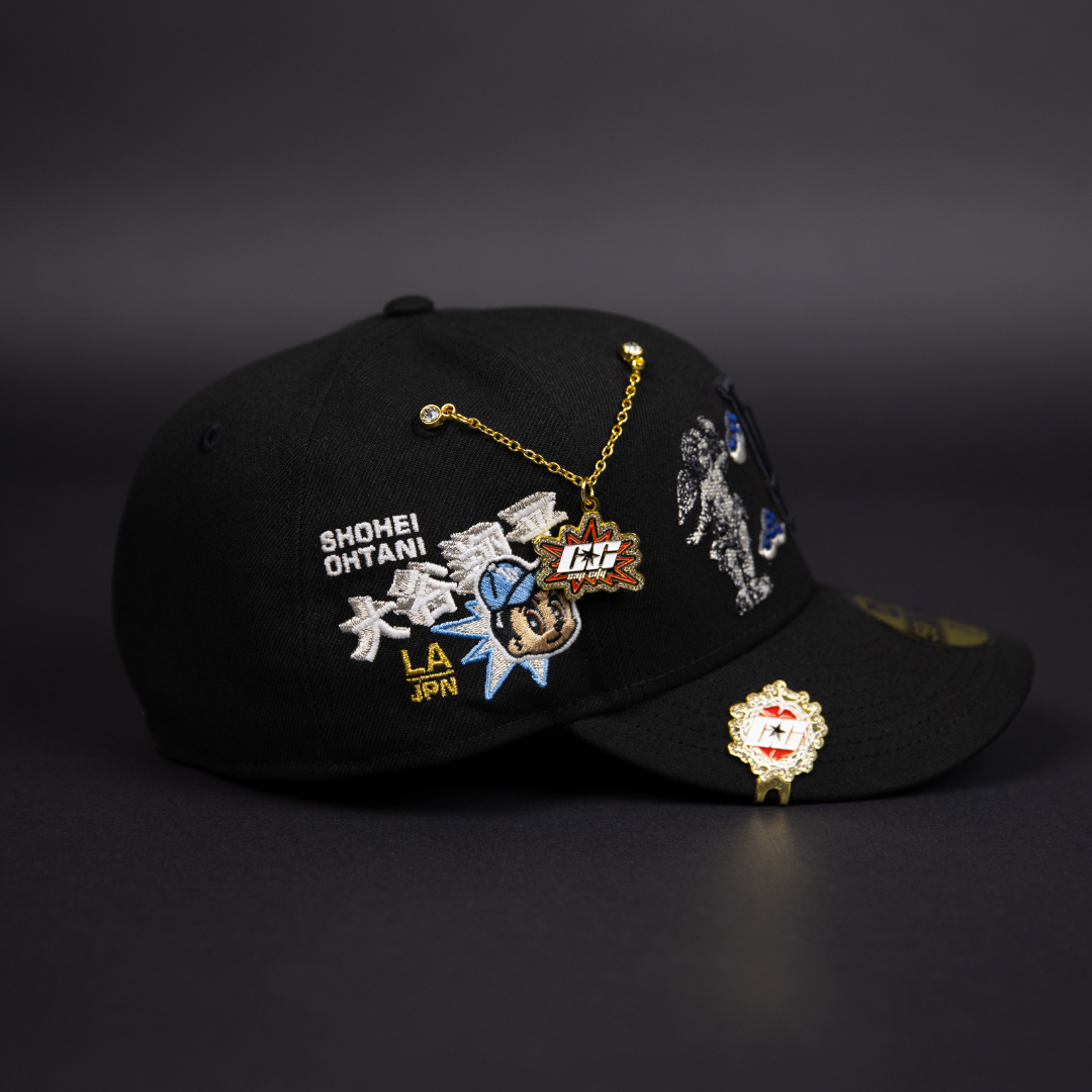 NEW ERA EXCLUSIVE 59FIFTY BLACKED OUT LOS ANGELES DODGERS "HEAVENLY CITY" W/ SHOHEI OHTANI SIDE PATCH