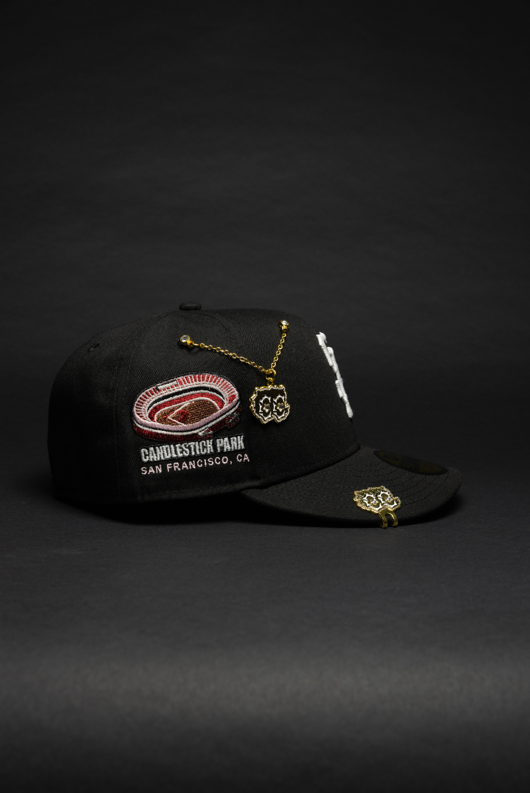 NEW ERA EXCLUSIVE 59FIFTY BLACK SAN FRANSICO GIANTS W/ CANDLESTICK PARK SIDE PATCH