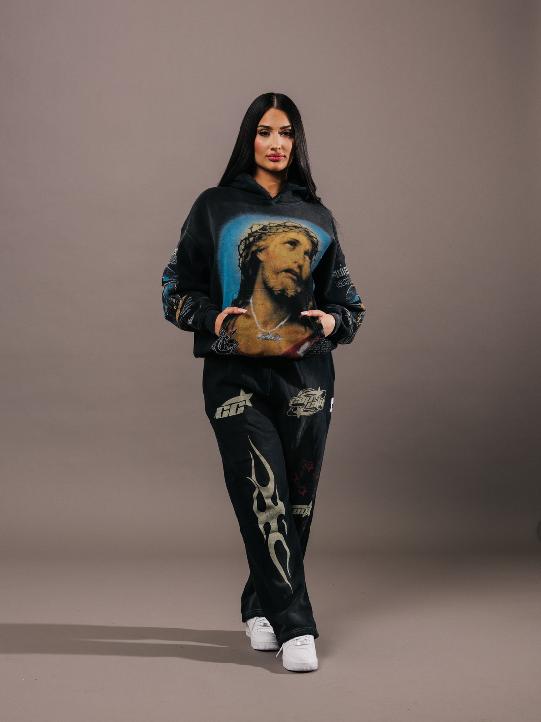 Acy Chocolate Jesus ABS アノラック パーカー Acy Chocolate Jesus ABS アノラック パーカー