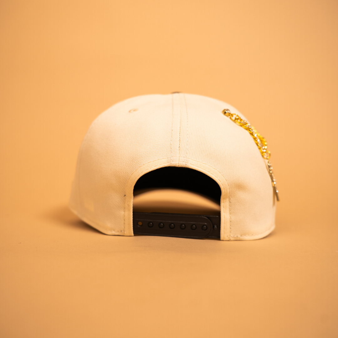 NEW ERA EXCLUSIVE 9FIFTY A-FRAME CHROME/ BLACK "EL GALO" SNAPBACK W/ NEW ERA SIDE PATCH