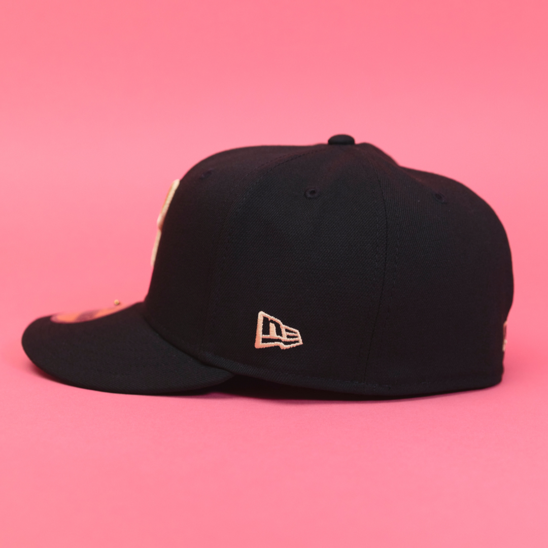 NEW ERA EXCLUSIVE 59FIFTY BLACK PHILADELPHIA PHILLIES W/ 1993 WORLD SRIES SIDE PATCH