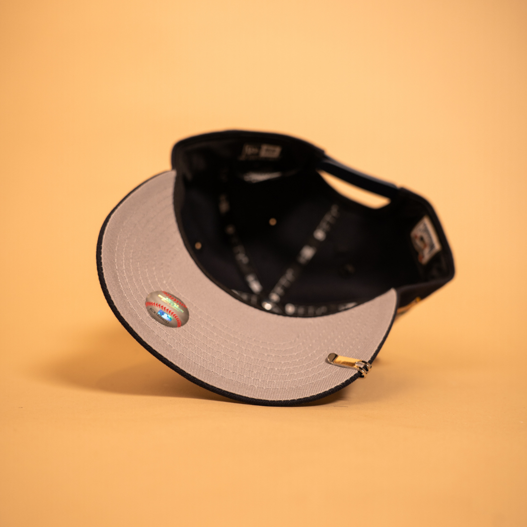 NEW ERA EXCLUSIVE 9FIFTY A-FRAME NAVY OAKLAND A'S W/ "BATTLE OF THE BAY" SIDE PATCH