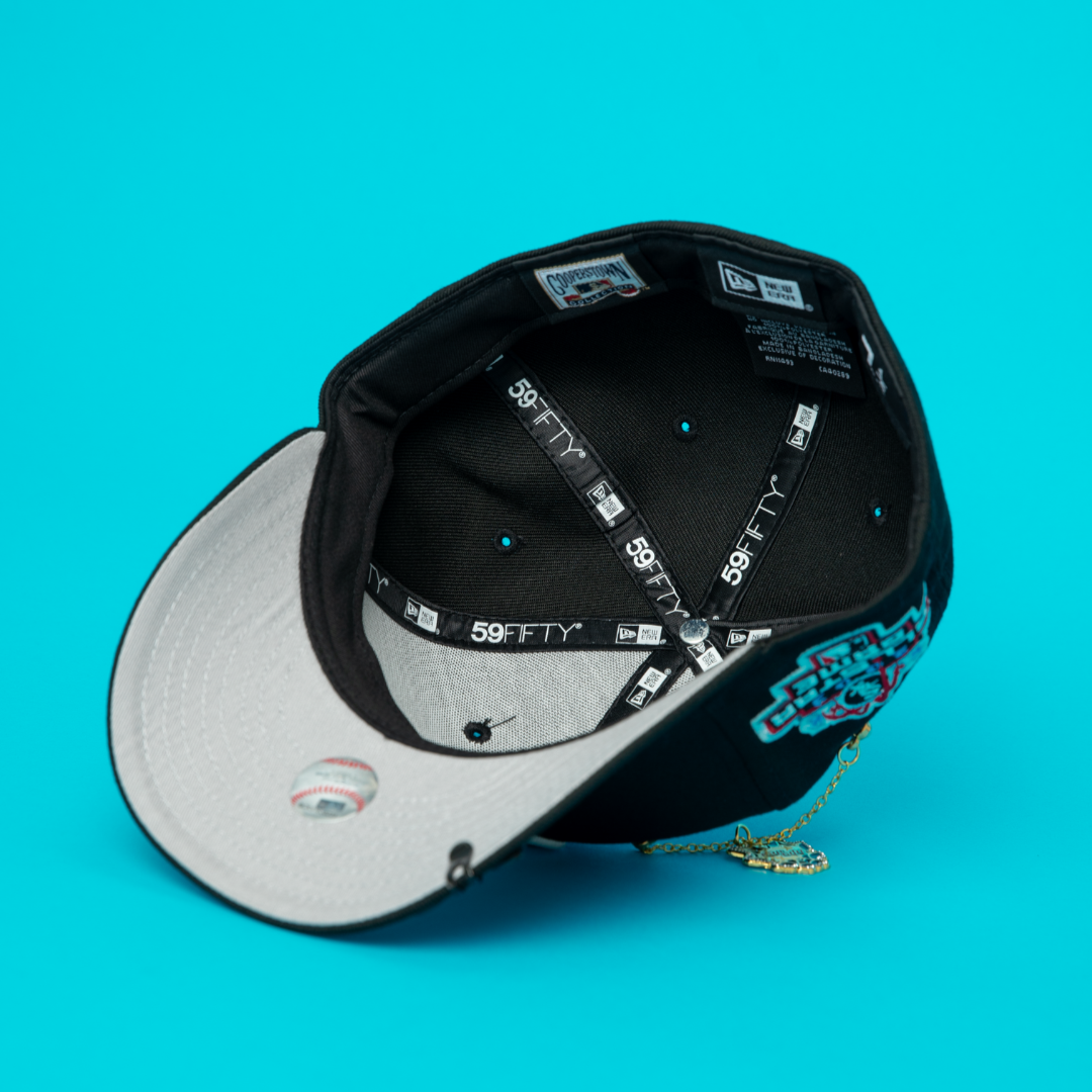 NEW ERA EXCLUSIVE 59FIFTY BLACK CHICAGO WHITE SOX W/ 2003 ALL STAR GAME SIDE PATCH