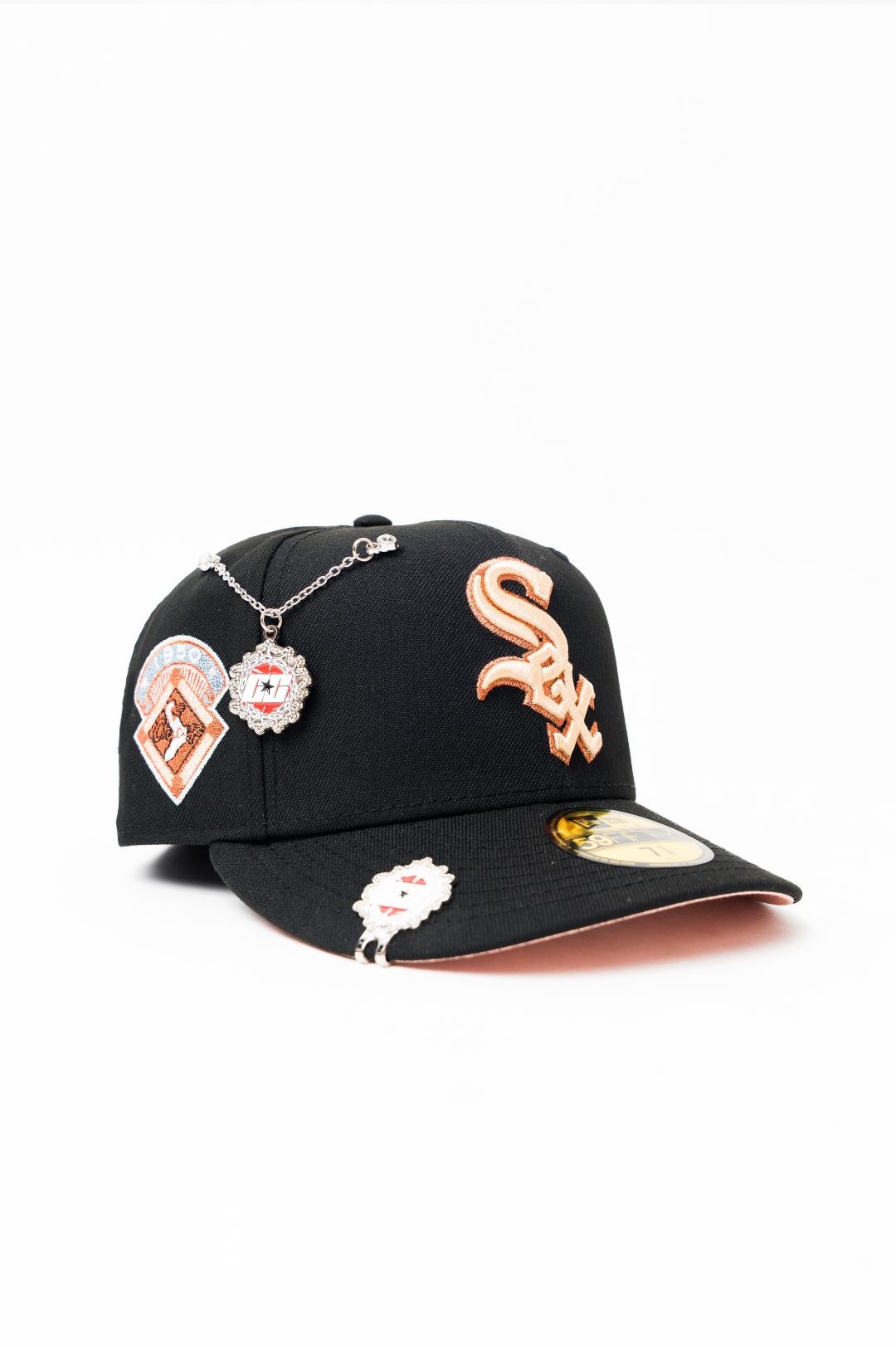 NEW ERA EXCLUSIVE 59FIFTY BLACK CHICAGO WHITE SOX W 1950 SIDE PATCH