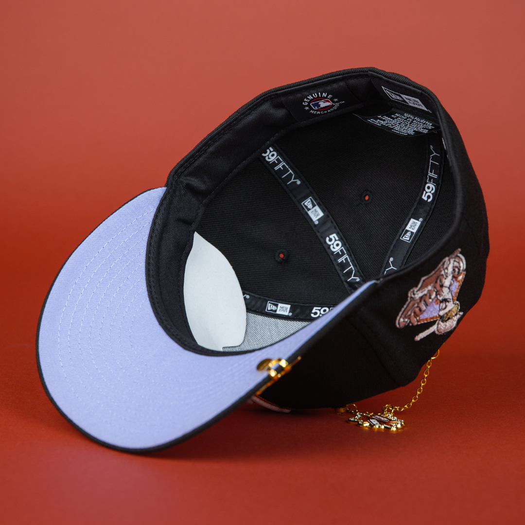 NEW ERA EXCLUSIVE 59FIFTY BLACK LOS ANGELES DODGERS W/ 